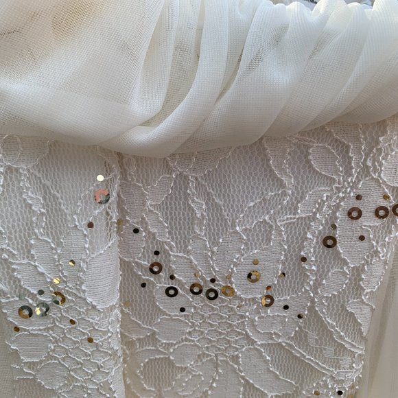 Juno Dress Collectio Ivory Lace Evening Gown - Picture 11 of 11